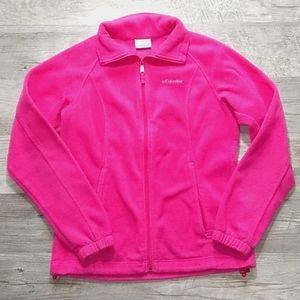 Women's Columbia Pink Fleece Jacket size S